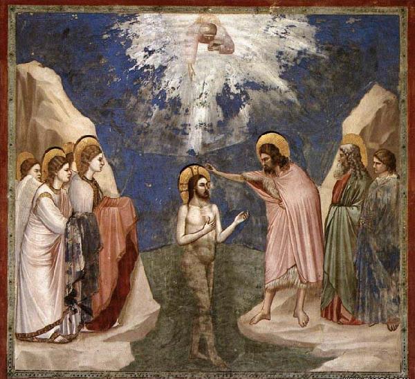 GIOTTO di Bondone Baptism of Christ